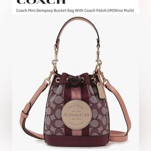 Coach Mini Dempsey Bucket Bag - LIKE NEW